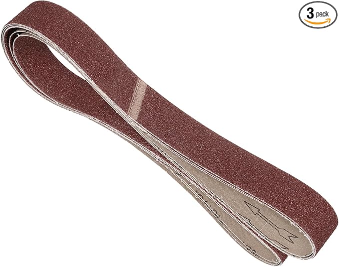 3 Pcs Sanding Belts 2 x 72 Inch 36 Grit Aluminum Oxide Abrasive Sandpaper for Belt Sander Metal Grinding Wood Working Weld Rust Removal