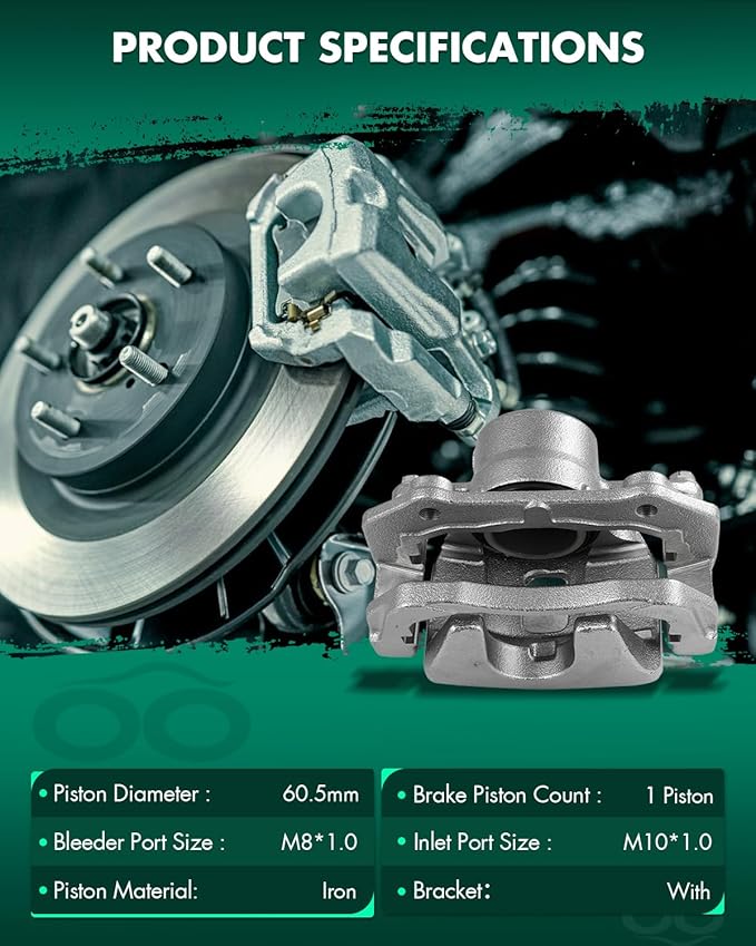 SCITOO 19B3214 Front Right Disc Brake Caliper Assembly w/Bracket For Suzuki For Grand Vitara 2006-2013