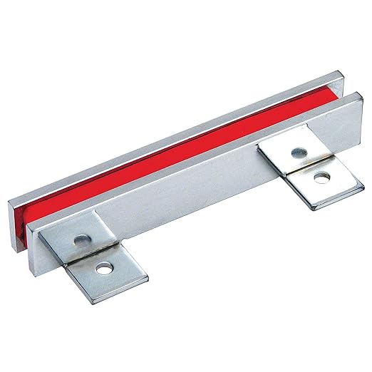 Master Magnetics 6" Magnetic Bar Tool Organizer - Easy to Install Magnet Storage Holder for House, Garage, Shed, or Job Site - Nickel Plate Finish
