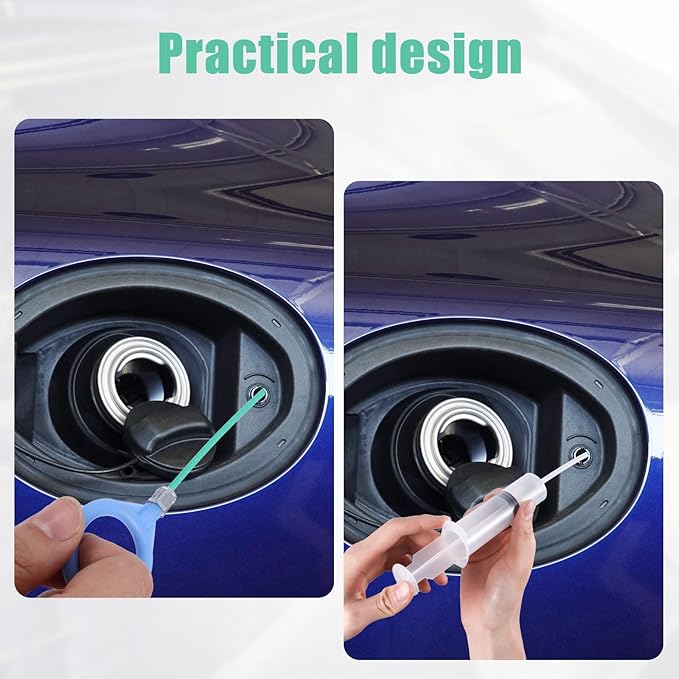 Auto Sunroof Drain Cleaning Tool, 118in Long Pipe Cleaners with Tube Cleaning Brush Syringe Hose Syringe Soft Drain Brush Pipe for Car Sunroof Trunk Wiper Hole