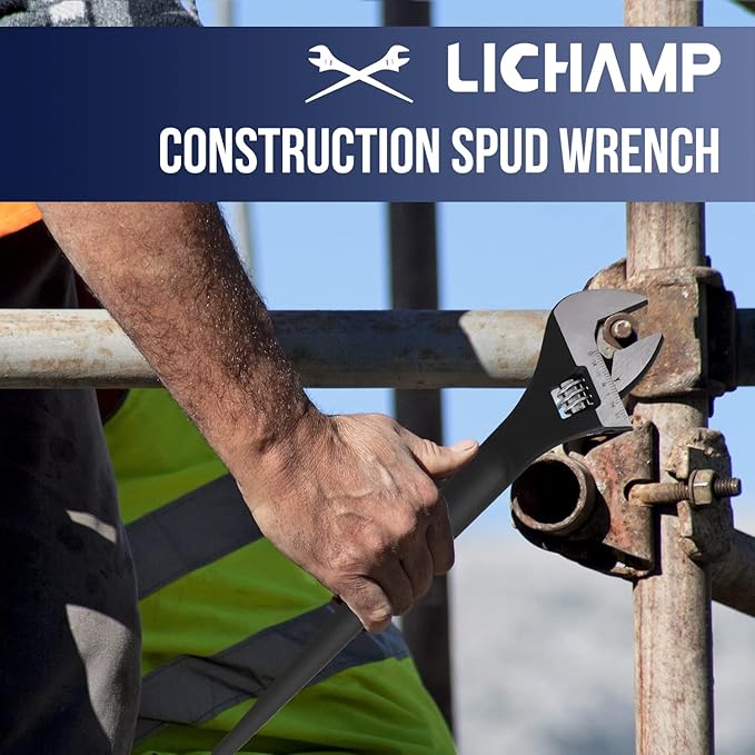 Lichamp 16-Inch Adjustable Construction Spud Wrench