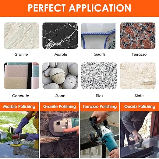 36pcs Diamond Polishing Pads Kit 4 Inch 100mm Round Sanding Discs Wet Dry Grinding Wheels Set Diamond Sandpaper for Diamond Granite Stone Concrete Marble