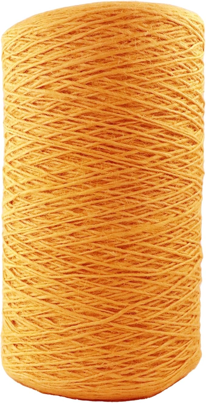 1mm x 1000 Feet Orange Jute Rope, Twine for Gardening Tomato Climbing Plant Tie Floristry Crafts Gift Wrapping Packing Decor