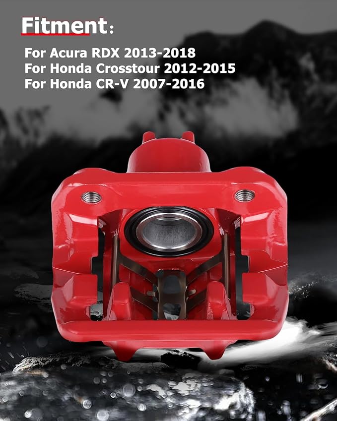 cciyu Rear Left Brake Caliper Assembly w/Bracket 19B6886 2013-2018 For Acura For RDX,2012-2015 For Honda For Crosstour,2007-2016 For Honda For CR-V