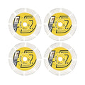 HIGHDRIL Carbide Wood Blade 3" 75mm x Arbor 3/8" 10mm - 4pcs Angle Grinder Cutting Disc for Cutting Wood with Nails Rubber Tubing Plastic Laminate Cement Residue Gypsum Fiberglass