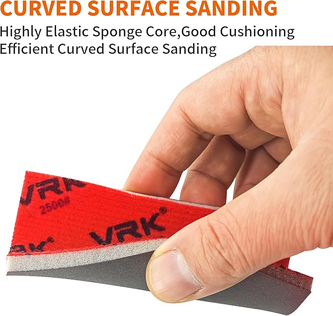28 Pcs 2500 Grit Sanding Sponge,Ultra Fine Sandpaper,Soft Foam Hand Sander Block Wet Dry Sanding Pads for Automobile Wood Furniture Metal Drywall Polishing