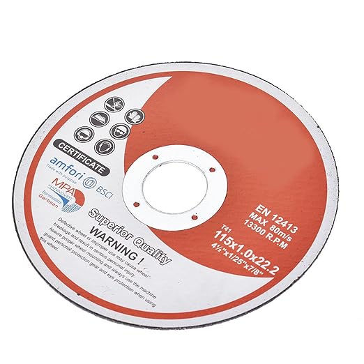 25 Pack 4.5" x.040 x7/8" Cut-Off Wheel - Metal & Stainless Steel Cutting Discs