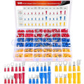 Nilight 540PCS Mixed Quick Disconnect Electrical Insulated Butt Bullet Spade Fork Ring Solderless Crimp Terminals Wire Connectors Assortment Kit