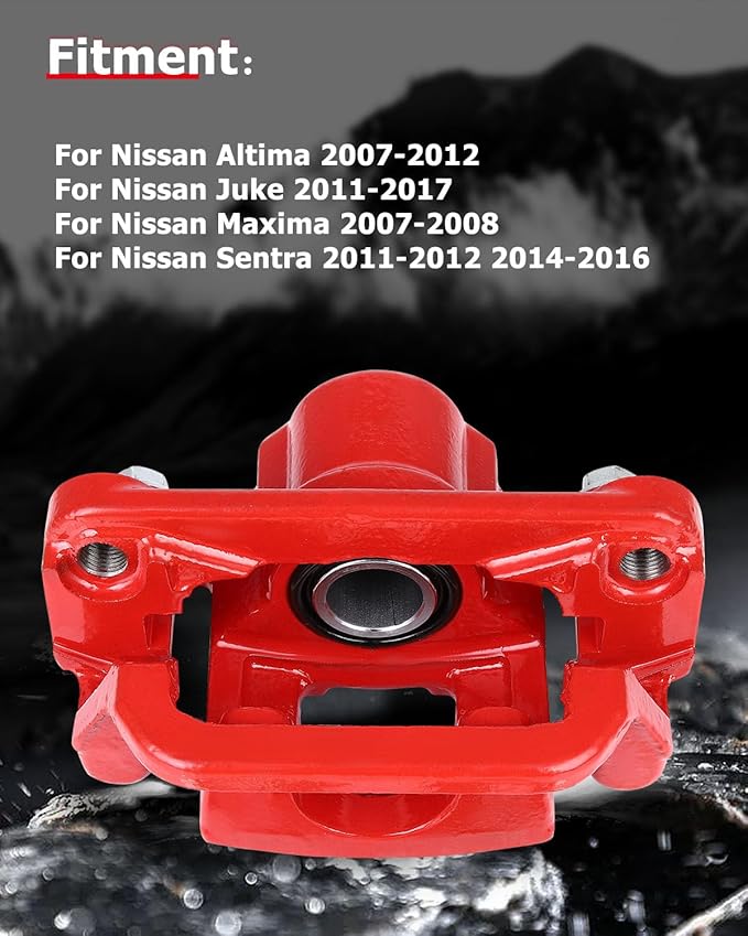 cciyu Rear Left & Right Brake Calipers Assembly w/Bracket 19-B2780A 19-B2781A 2007 2008 2009 2010 2011 2012 For Nissan For Altima,2007 2008 For Nissan For Maxima