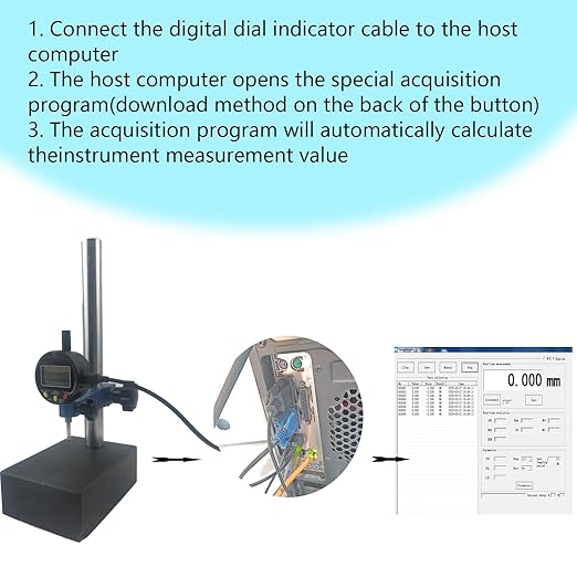 Professional Measuring Instruments for Digital Dial Indicator，Model Rs211, Cord Length 98 in