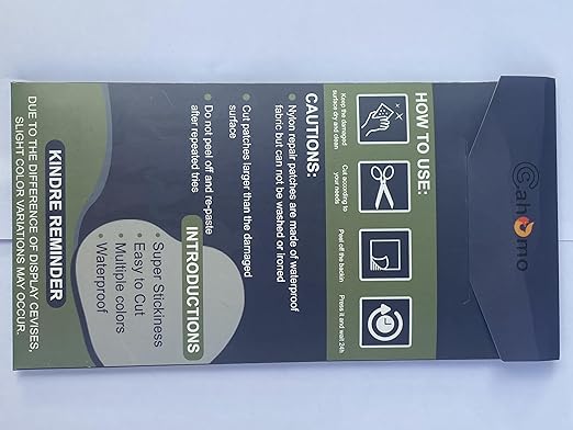 7.9x3.9 inch 12 PCS Nylon Repair Patch Nylon Repair Tape Self Adhesive Fabric Tapes Outdoor Camping Gear Fabric kit for Tent, Umbrella, Down Jackets, Sleeping Bag, Knapsack（Beige White）