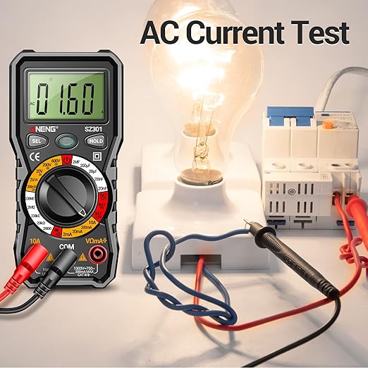 Multimeter with Voltage Tester Screwdriver Measures Non Contact Voltage Detector,Current,Resistance,Continuity,Diodes,Dual Range AC 11V/30V-1000V,Live/Null Wire Electric Tester with LCD Display