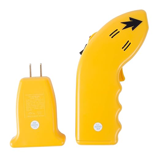 Sperry Instruments CS550A Circuit Breaker Finder, Quickly Locate AC Circuits/Fuses, Visual LED, Plug Style Transmitter/Auto-Sensing Receiver, 120V AC, Yellow