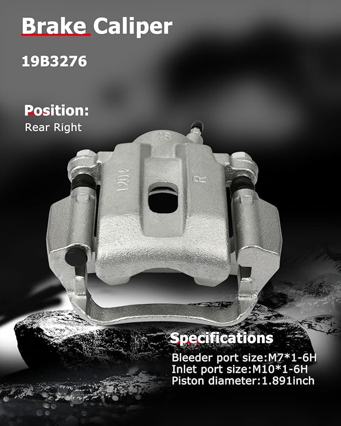 cciyu Rear Right Disc Brake Caliper w/Bracket 19B3276 2008 2009 2010 2011 2012 2013 2014 2015 2016 For Toyota For Sequoia,2007 2008 2009 2010 2011 2012 2013 2014 2015 2016 For Toyota For Tundra