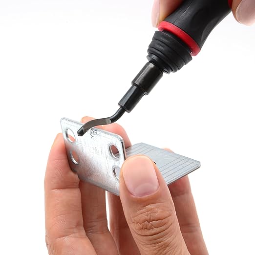 AFA Tooling - Extendable Neck Deburring Tool with 30 Extra Swivel Blades - Works on Metal, Resin, PVC Pipes, Copper, Plastic and 3D Printed Edges - Plumbing & 3D Printing Burr Removal Reamer Tool