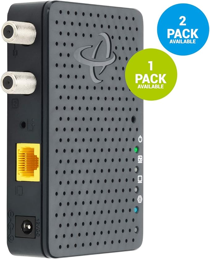 Hitron Bonded MoCA 2.5 Network Adapter for Ethernet Over Coax (Add-on 1 Pack) | Up to 1 Gbps Ethernet | Ideal Backbone for Home Mesh WiFi, Streaming, and Gaming