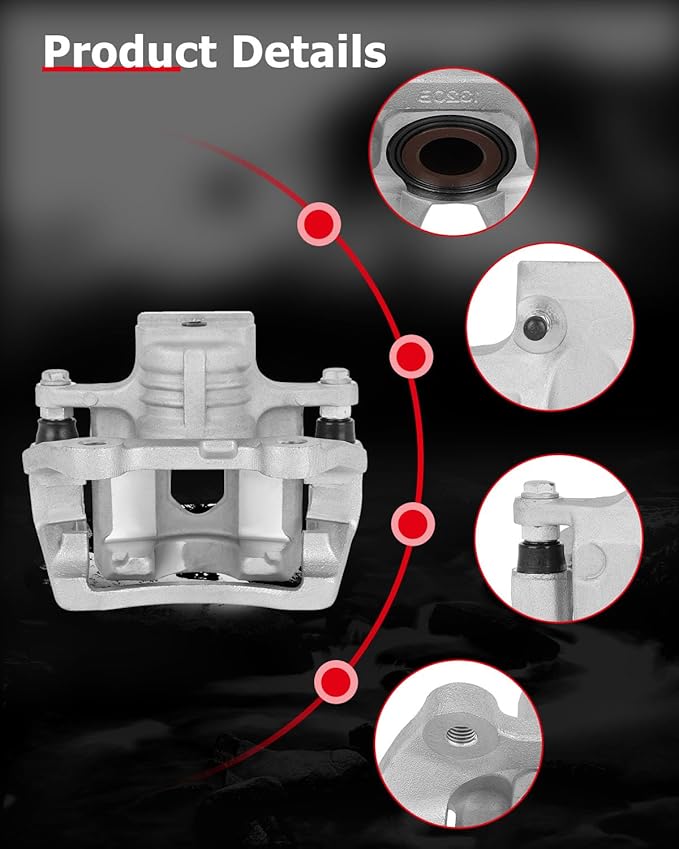 cciyu Rear Right Brake Caliper Assembly w/Bracket 18B5058 For Buick For Enclave,For Cadillac For XTS,For Chevy For Traverse,For GMC For Acadia/For Acadia Limited,For Saturn For Outlook
