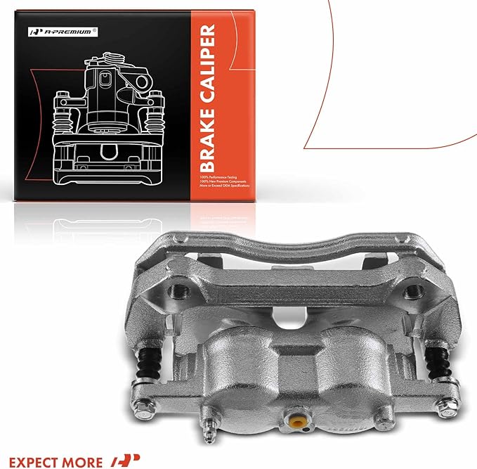 A-Premium Disc Brake Caliper Assembly with Bracket Compatible with Ford Models - For F-150 2012-2020, Lobo 2011-2013 2015-2020 - Front Side