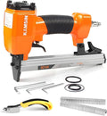 Kamsin 8016K Pneumatic Upholstery Staple Gun 21 Gauge Upholstery Stapler Fits 80 Series Staples with 1/2-Inch Crown and 1/4-Inch to 5/8-Inch Leg Length for Furniture, Cabinet and Woodworking (8016K)