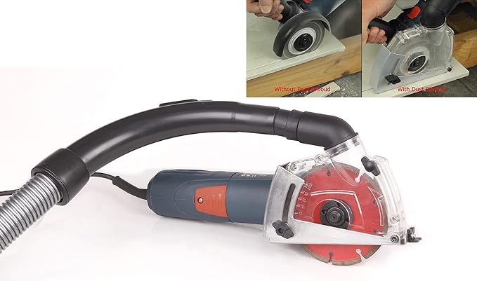 Angle Grinder Dust Collection Attachment,Cutting Dust shroud 4-1/2 inch to 5 inch Dt1706