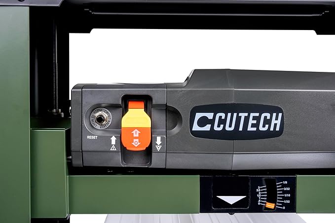 40600H 13-Inch Spiral Cutterhead Benchtop Planer with 26 Tungsten Carbide Inserts, Single Speed Feed Rate, Snipe Minimizer, and Board Return Rollers (13-Inch Single Speed)