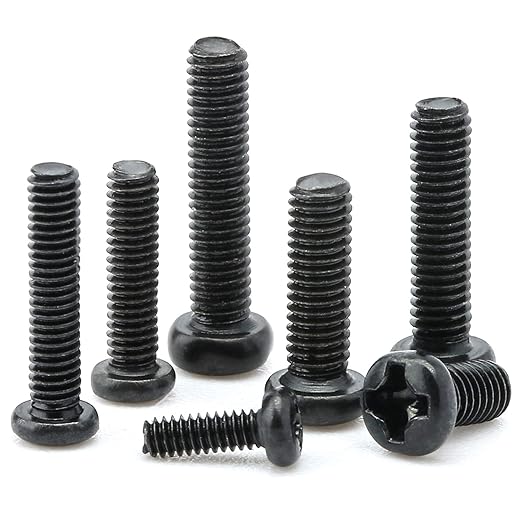 NINDEJIN 650 pcs Laptop Screw Kit, Replacement Computer Notebook Miniature Screws, M1.4 M1.7 M2 M2.5 M3 Note PC Motherboard Round Pan Head Phillips Fasteners Set