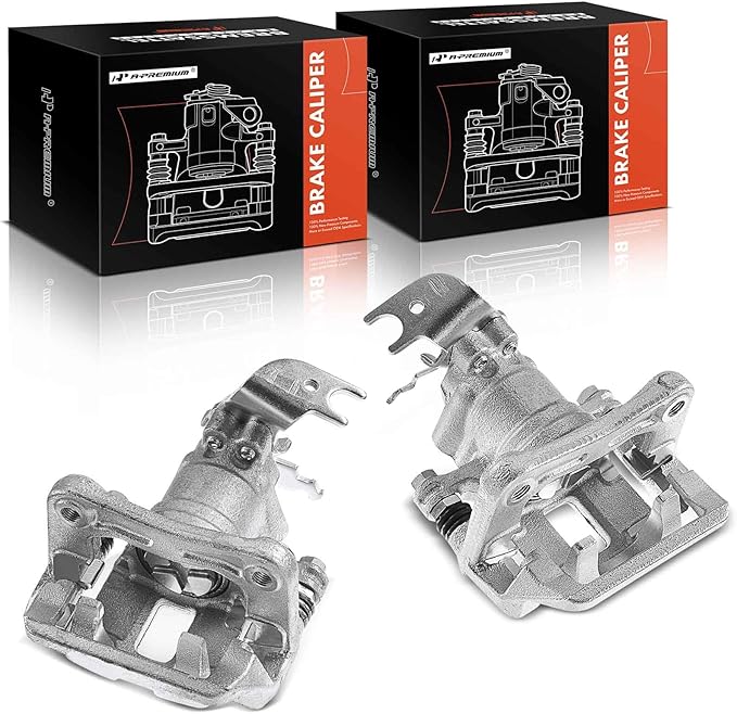 A-Premium Disc Brake Caliper Assembly with Bracket Compatible with Select Honda and Acura Models - Accord 2008-2012, TSX 2009-2014 - Rear Driver and Passenger Side
