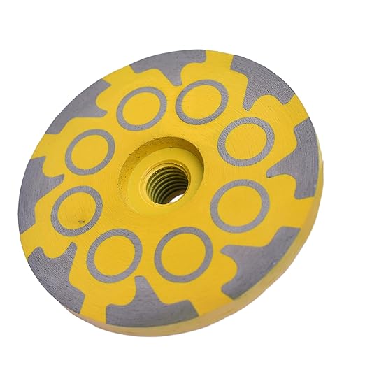 4 in.x 5/8-11 in. No Bouncing Resin Filling Diamond Cup Grinding Wheel for Concrete Stone Surface Grinding, T Segments Smooth Chip Free Diamond Grinding Wheel