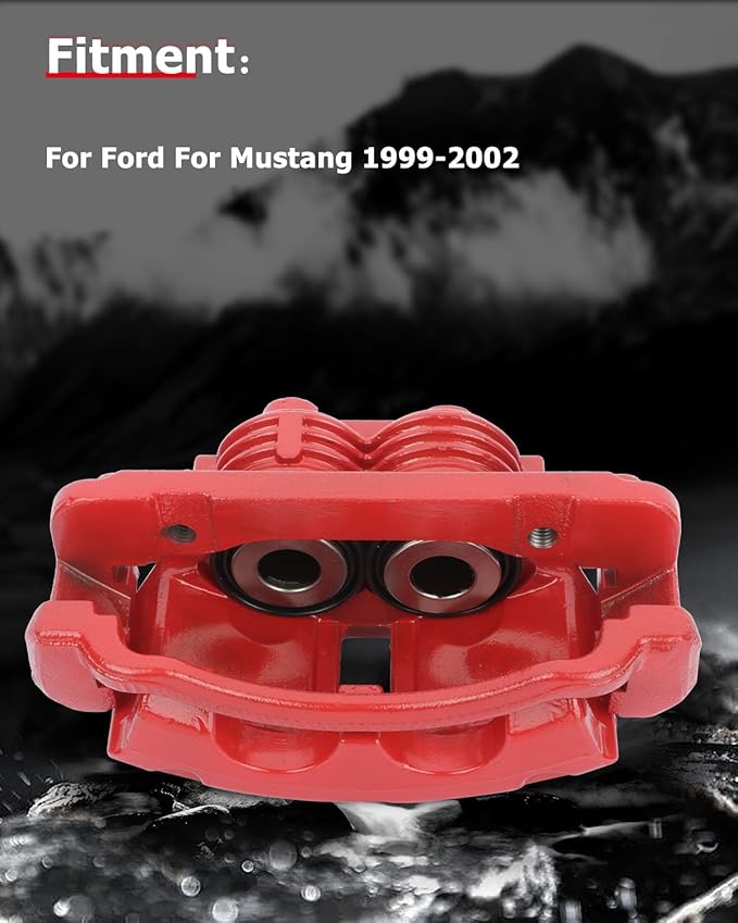 cciyu Front Right Brake Caliper Assembly w/Bracket 18-B4722 1999 2000 2001 2002 For Ford For Mustang