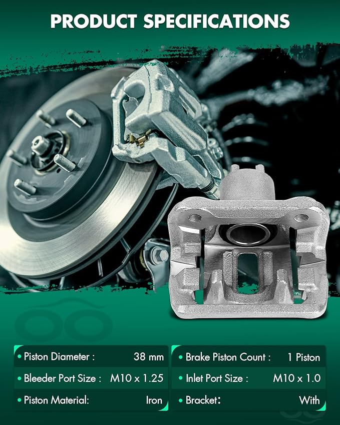 SCITOO Rear Left+Right Brake Calipers With Bracket 19B6886 19B6887 Compatible For Acura RDX 2013-2018 For Honda Crosstour 2012-2015 For Honda CR-V 2007-2016