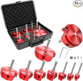 PVC Pipe Reamer, PVC Fitting Saver, 9Pcs Pipe Reamer for SCH40, Includes 1/2 inch, 3/4 inch, 1 inch, 1-1/4inch, 1-1/2inch, 2inch, 2-1/2inch, 3inch, 4inch Head Aluminum with 2 Blades