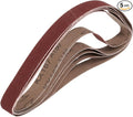 HARFINGTON 1 x 30 Inch Sanding Belts, 5 Pcs 150 Grits Aluminum Oxide Abrasive Belt Sander File Belt for Woodworking, Metal Polishing, Knife Sharpener