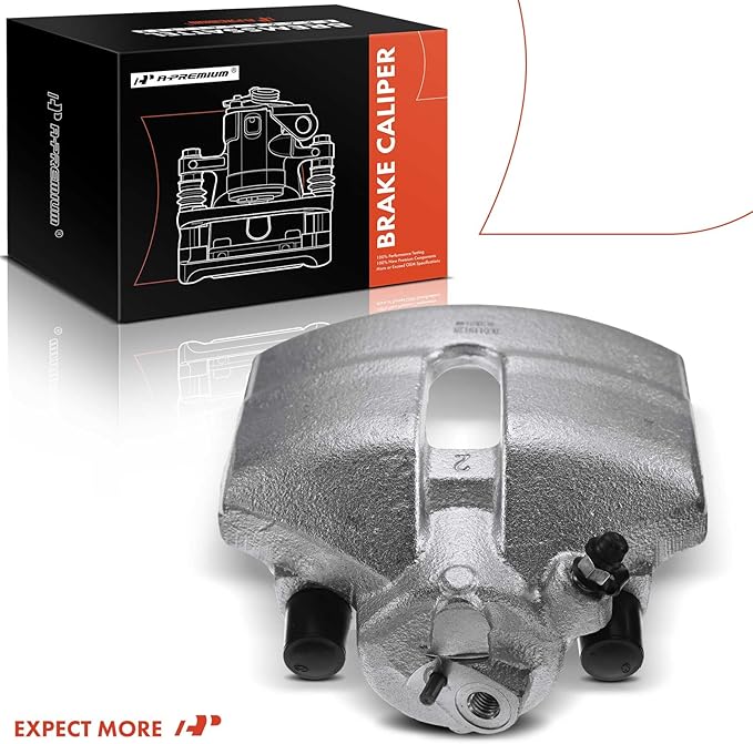 A-Premium Disc Brake Caliper Assembly Compatible with Select Audi and Volkswagen Models - A1 11-13, A3 10-13, Beetle 12-19, Bora 05-10, Golf 10-14, For Jetta 05-18, Rabbit 06-09 - Front Passenger