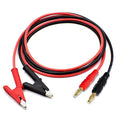 Banana Plug to Alligator Clip Test Probe Lead Wire Cable12AWG Test Leads with Alligator Clip4 mm Alligator Clip Test Probe Cable for multimeter 3.28 ft for Multimeter and Battery Testing(X-Y 12A 1m).