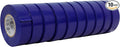 WOD ETC766 Professional Grade General Purpose Blue Electrical Tape UL/CSA Listed core. Vinyl Rubber Adhesive Electrical Tape: 1.5 inch X 66 ft - Use at No More Than 600V & 176F (Pack of 10)