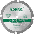 PCDM71404 7-1/4 Inch 4 Tooth Polycrystalline Diamond Tipped (PCD) Hardie Fiber Cement Saw Blade with 5/8-Inch DMK Arbor