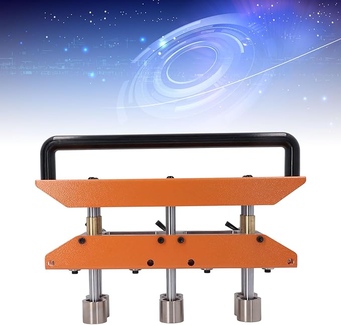 3 Station Roller, 0-90 ° Angle Large Radius Sheet Roller Bender, Aluminum Standing Seam Roofing Tools (Brown)