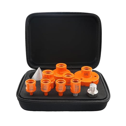 Diamond Core Drill Bit Kit BGTEC Diamond Hole Saw Tile Cutter,5/8"-11 Thread 6pcs 6/8/10/35/50/65mm Drill Bits+10mm Finger Bit+ 2" Chamfer Bit Milling Finger Bit+Hex