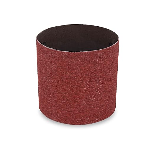 CS Unitec | PTX Ceramic Grinding Belt Sleeve | 40 Grit Grit Metal Grinder Tool Attachment |3-1/2" Diameter x 4" Wide, (Pack of 10)