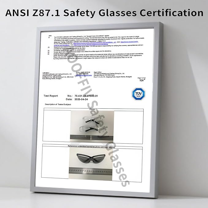 24 Pack Bulk Safety Glasses Clear Lens ANSI Z87.1 Safety Glasses for Women Men Eye Protection Glasses with Scratch and Impact Resistant for Construction and Laboratory