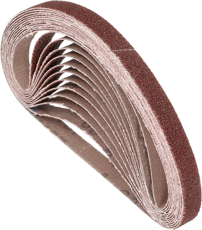 20 Pack Sanding Belts 1/2 x 24 Inch 60 Grit Aluminum Oxide Abrasive Sandpaper for Belt Sander Metal Grinding Wood Working Weld Rust Removal