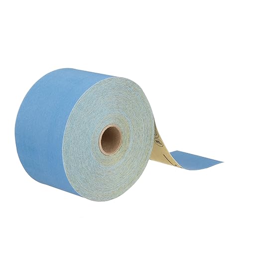 3M Stikit Blue Abrasive Sheet Roll, 36225, No Hole, 2-3/4 in x 45 yd, 320+ Grade, Automotive Sanding Roll Sandpaper for Coating Removal, Body Repair, Auto Sanding
