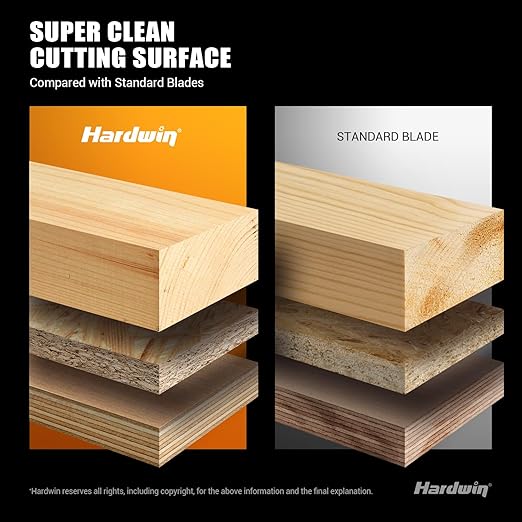 6 1/2 Inch Framing Circular Saw Blade-3Pack, 24T ATB Carbide Teeth, Lightweight for Cordless Saws. Super Thin Kerf for Cutting Wood, Plywood, MDF, OSB, Hardwood, Softwood & More.