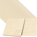 GSCIT Club 17 PCS Birch Wood Veneer, 12 inch x 12 inch Wood Edge Banding Pre-glued Flexible, Veneer Tape Banding for Cabinet Repair Furniture Restoration