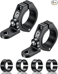 BRCOVAN 2PCS UTV Whip Light Mount, Solid Aluminum Alloy Whip Flag Mounts, Off-Road LED Light Bar Mounting Bracket, 360° Adjustable Roll Bar Clamp Holder Fit 1.5''/1.65'' /1.75''/1.85''/2'' Roll Cage