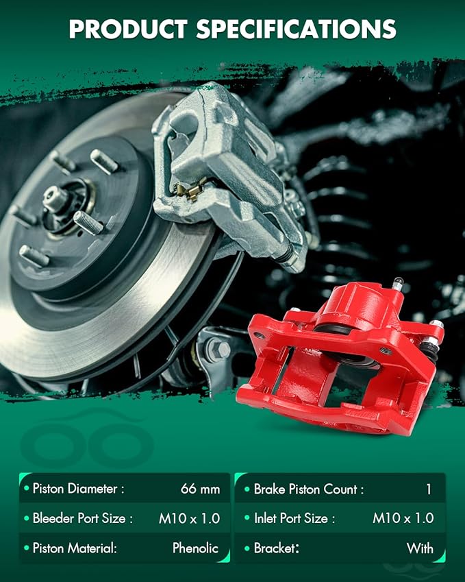 SCITOO 18B5045 18B5044 Disc Brake Calipers Assembly with Bracket Fit For Chrysler Town & Country,For Dodge Grand Caravan/Nitro,For Jeep Liberty/Wrangler,For Ram C/V 12,For VW For Routan 09-12