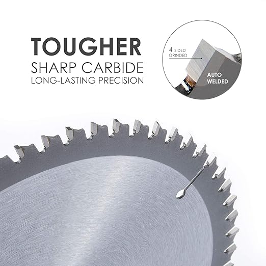Luckyway 10 Inch Miter/Table Saw Blades 40T Farming with 5/8 Inch Arbor TCT Circular Saw Blade for Cutting Wood, 2-Pack