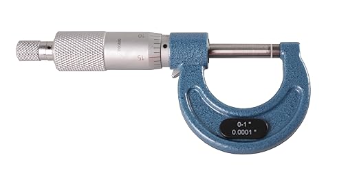 Accusize Industrial Tools 1-2 inch by 0.0001'' Ultra-Precision Outside Micrometer, Eg00-0002