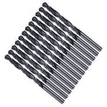 Drill Bit, 1/4" Cutting Diameter, 4241 HSS Nitriding Black 118° Cutting Angle Versatile Jobber Bits - (Applications: for Drilling Plastic Wood Soft Metal), 12-Pieces
