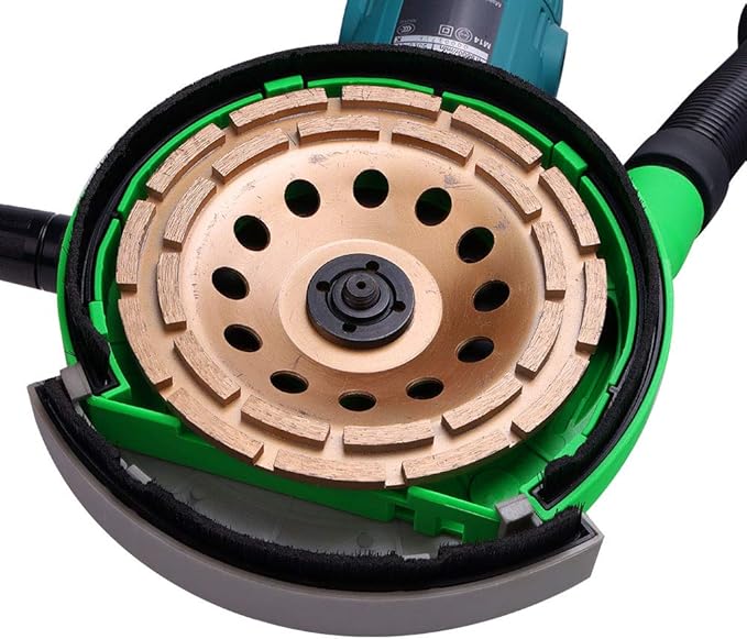 Diment Power Universal Surface Grinding Dust Shroud for Angle Grinder 7-Inch. Collect Grinding Dust-Wood, Stone, Cement, Marble, Rock,Granite, Concrete